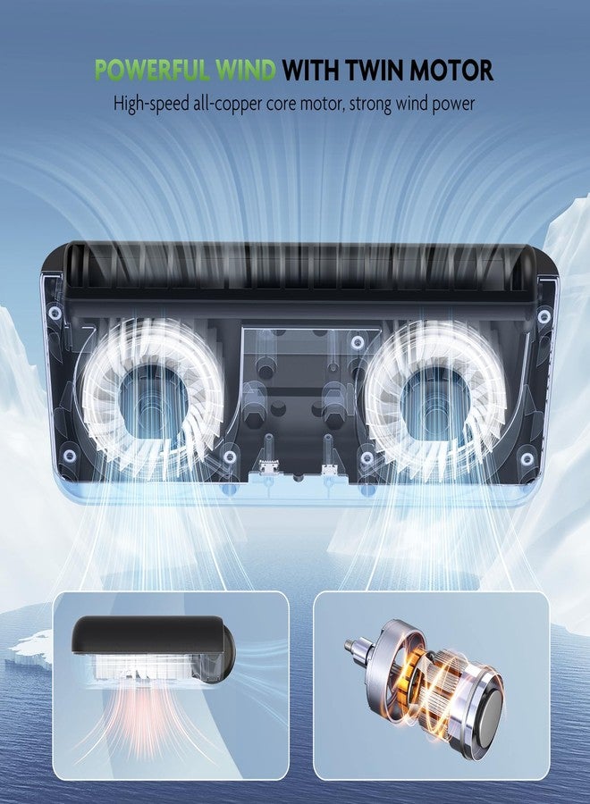 PAIZOO Aquarium Chiller Fan, Fish Tank Cooling Fans Aquarium Cooler with 3 Speed Modes, Water Chiller for Axolotl Tank Accessories Freshwater Saltwater Tanks, 6.4W - Image 3